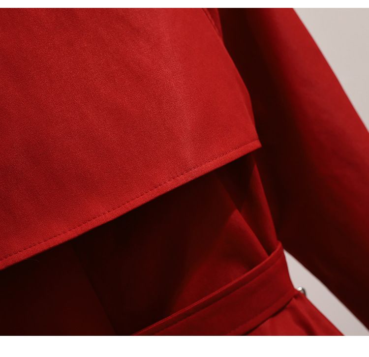 Trench da donna con cintura - Cappotto lungo oversize dalla vestibilità slim, elegante e giovanile, taglie forti, da ufficio e casual_voghion.com