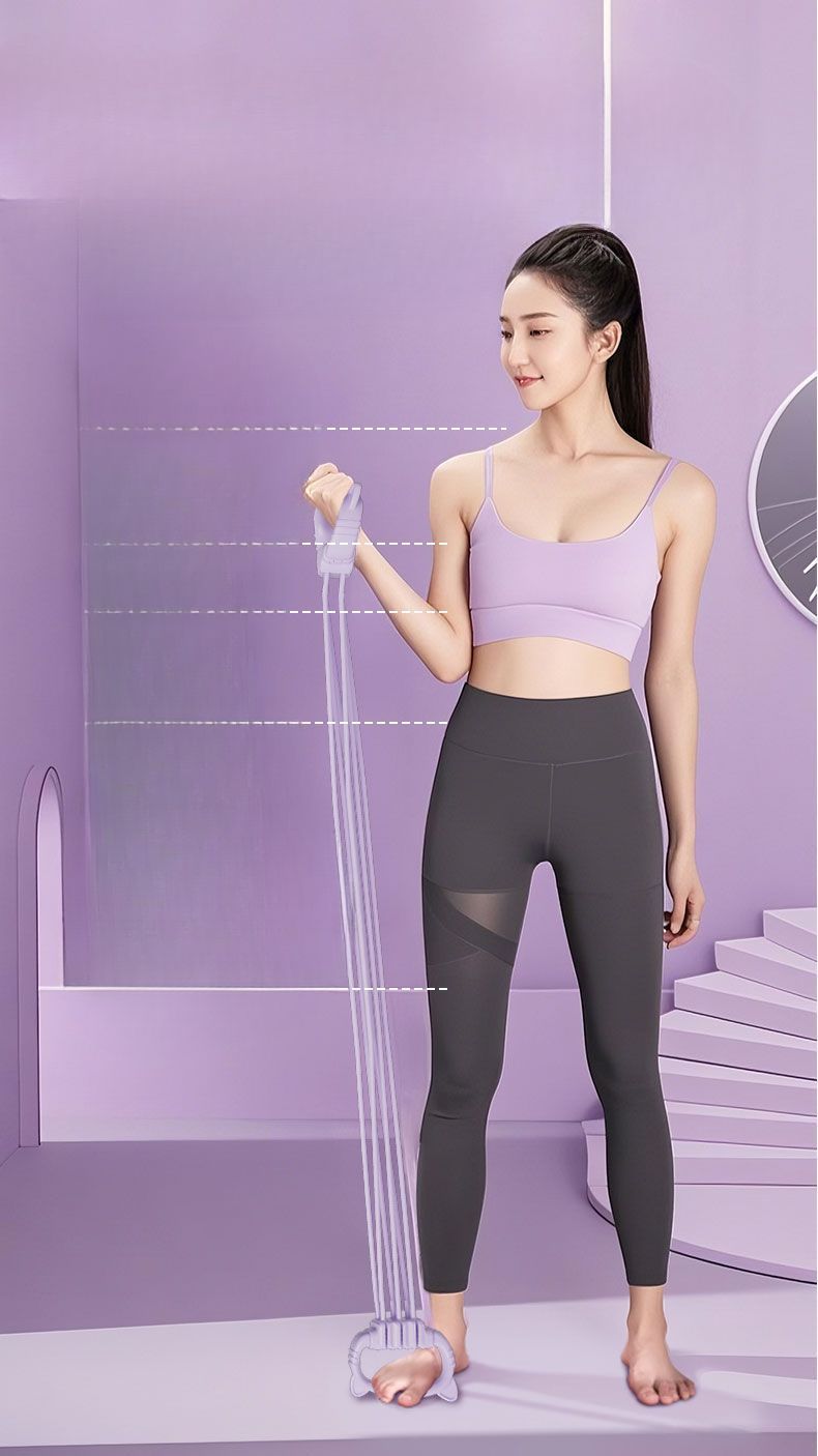 Verstellbares Band für Frauen und Schulter-Stretching-Übungen, Yoga, Schönheit, Widerstand, elastisches Seil, Rückentrainingsgerät_voghion.com