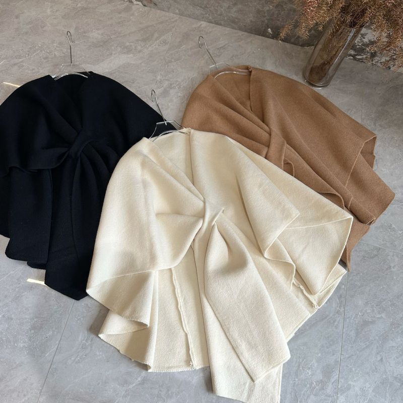 Cappotto di lana di alta qualità, stile autunno e inverno, nuovo stile, scialle e mantello da donna_voghion.com