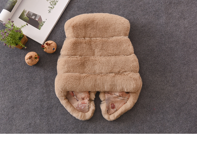 Kinderkleidung Kinder-Patchwork-Pelzweste für Jungen und Mädchen, extra dicke Pelzweste, Baby-Pelzimitatmantel_voghion.com