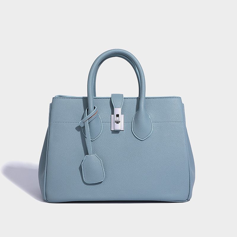 Vintage-inspirierte Tragetasche mit großem Fassungsvermögen. Stilvolle, vielseitige Handtasche mit Schlossverschluss, mehreren Taschen, perfekt für Arbeit, Reisen und den täglichen Gebrauch_voghion.com