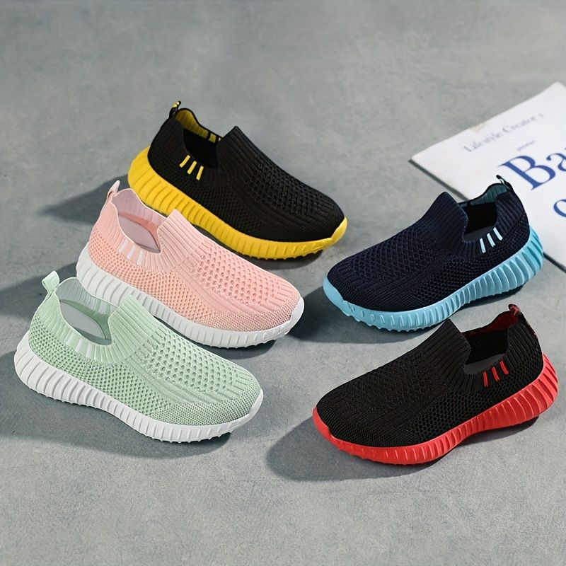 Scarpe casual basse in tessuto da ragazzo, scarpe da ginnastica leggere e traspiranti per camminare, correre, primavera e autunno_voghion.com