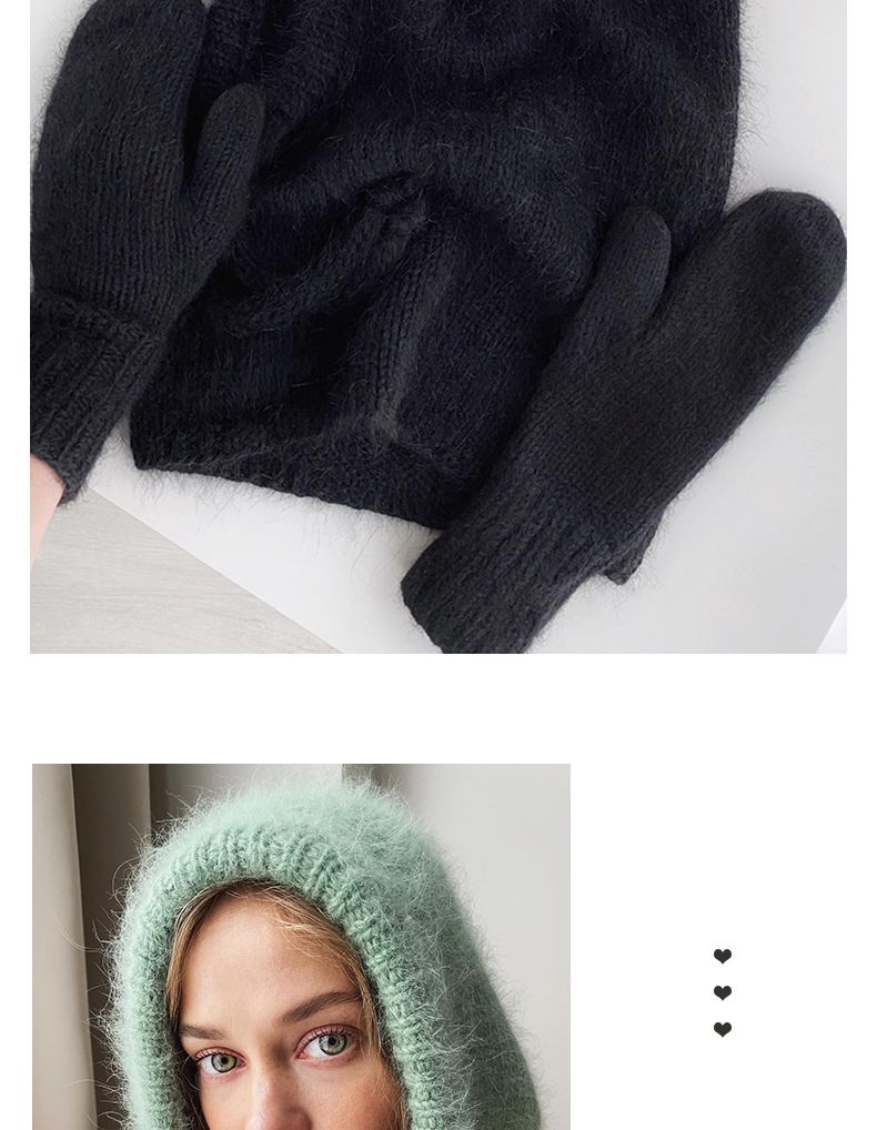 Cagoule coréenne, style étranger, mode automne-hiver, écharpe chaude, col intégré, bonnet tricoté en laine pour femme_voghion.com