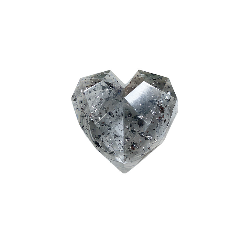 Kreativer Handy-Airbag mit selbstklebendem und dehnbarem Kleber, Liebesglitter, Farbe transparent, koreanisches Instagram_voghion.com