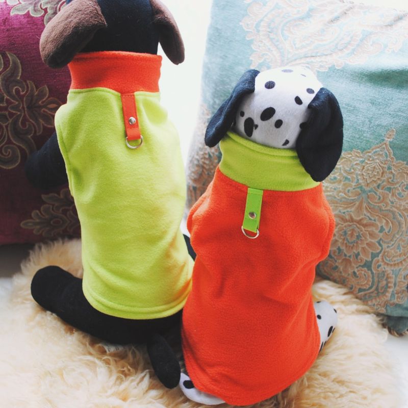 Abbigliamento per animali domestici diretto dalla fabbrica, per cani, autunno e inverno, in pile polare, fibbia di trazione, 27 colori brevettati, saranno oggetto di indagine_voghion.com