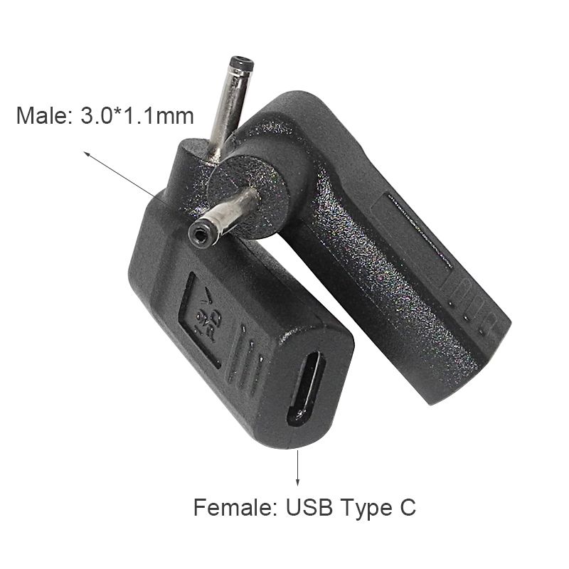 Laptop Power Adapter Connector DC Plug USB Type C Female To Universal Male Jack Converter For HP Dell Asus Acer Lenovo_voghion.com
