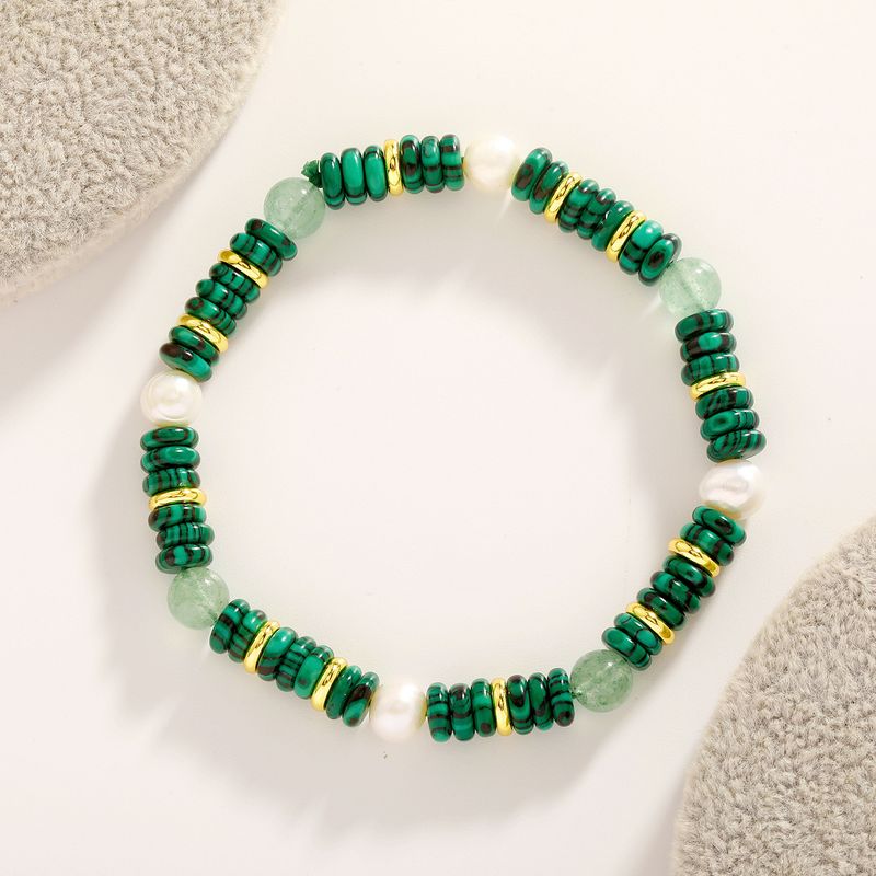 Colliers en pierre naturelle pour femmes, collier de perles léger et luxueux, plaqué or véritable, perle de niche, bracelet simple haut de gamme_voghion.com