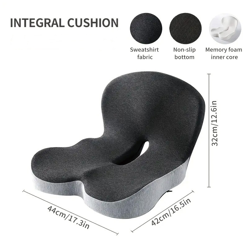 1PCS Non-Slip Memory Foam Pillows Cushion For Tailbone Sciaticaback Pain Relief Comfort Chair Car Seat Waist Pads_voghion.com