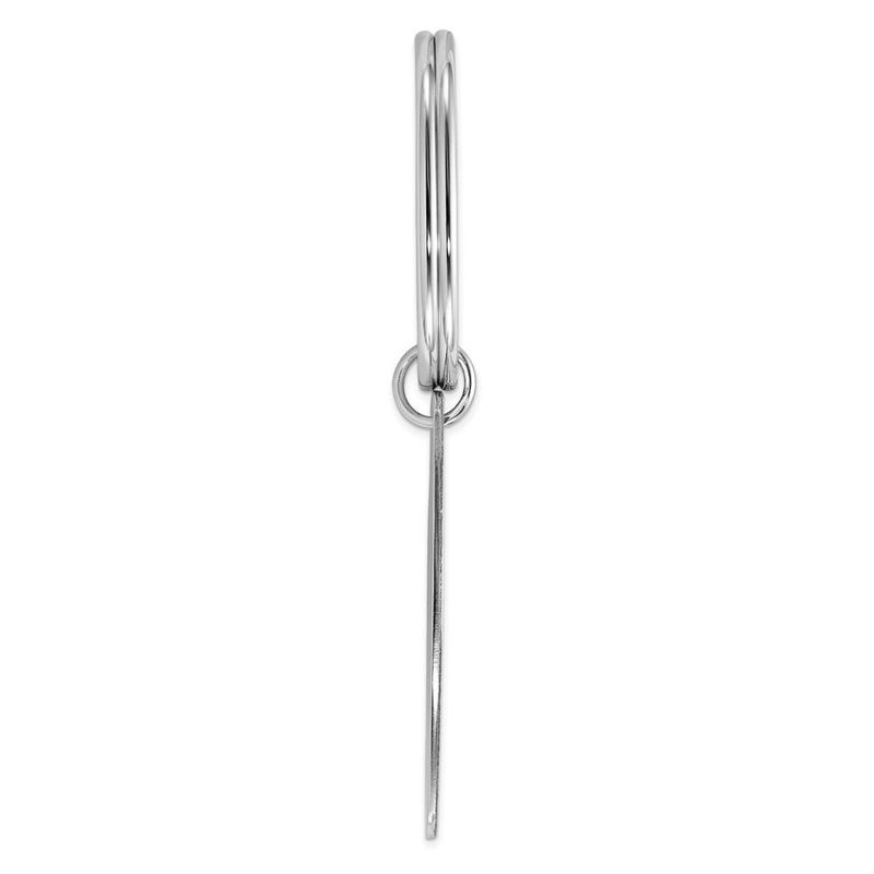 Sterling Silver Rhodium-plated Key Chain_voghion.com