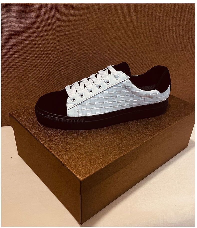 Herrenschuhe Sommer neue atmungsaktive Low-Top-Freizeitschuhe Herren trendige koreanische Version verschleißfeste All-Match-Weißschuhe Herren_voghion.com