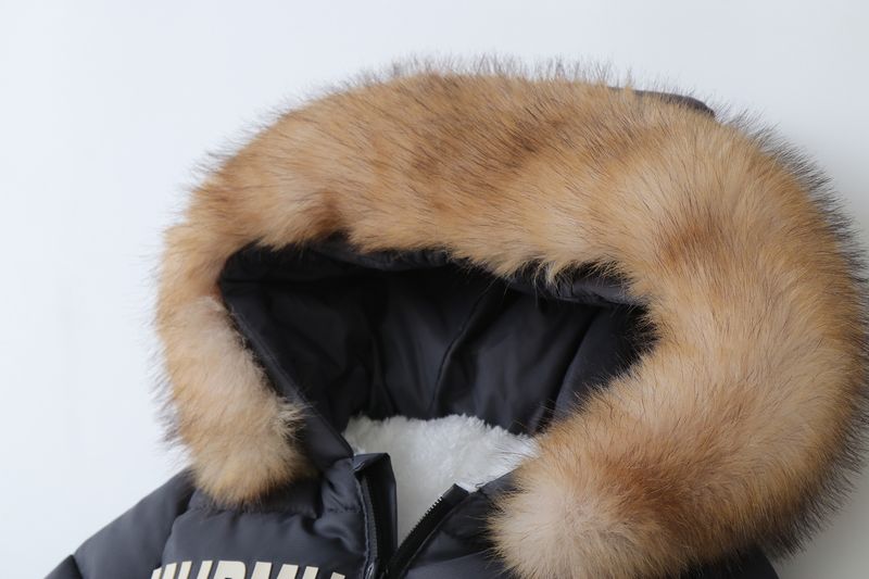 Warm Fleece-gefütterter Baby-Overall mit Kapuze und Fäustlingen – Weicher Winter-Strampler für Kleinkinder (1–3 Jahre, 80–100 cm) – Unisex, neutrale Farben_voghion.com