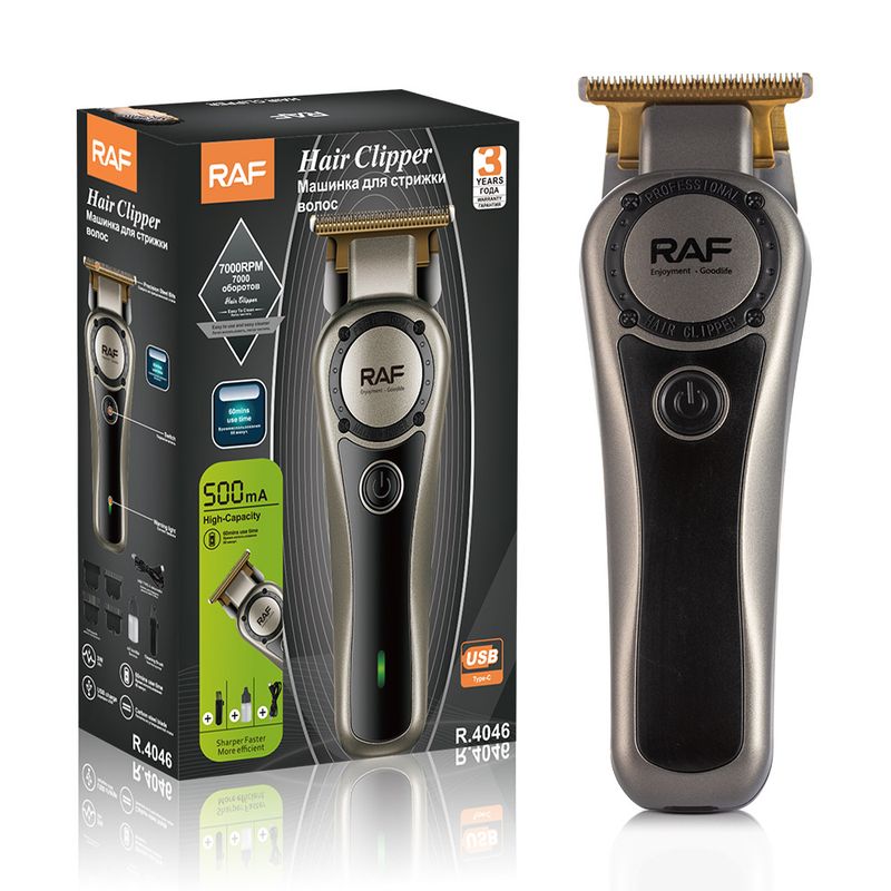 RAF Hair Trimmer, One Hour Battery Life Multi-Functional Electric Clipper With USB Interface_voghion.com