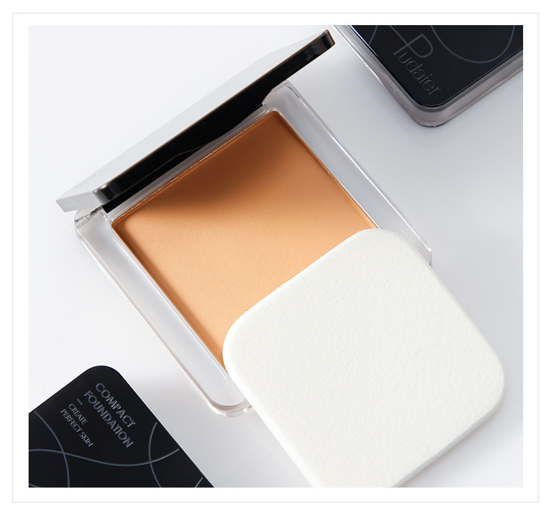 Kompaktpuderkuchen, Highlighter, Concealer, Fixierpuder, aufhellender Ölkontroll-Make-up-Entferner für alle Hauttypen_voghion.com