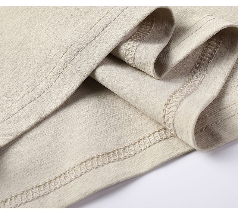 Maglietta da uomo in cotone di bambù, a maniche corte, casual, con scollo rotondo, estiva, traspirante_voghion.com