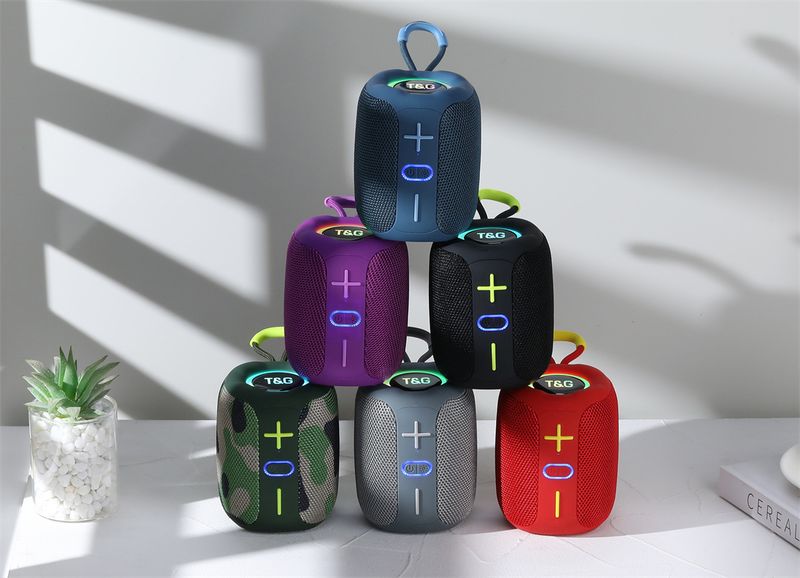TG658 Bluetooth Tragbarer Outdoor-Handheld-Mini-Lautsprecher TWS mit Licht Neues kreatives Geschenk_voghion.com