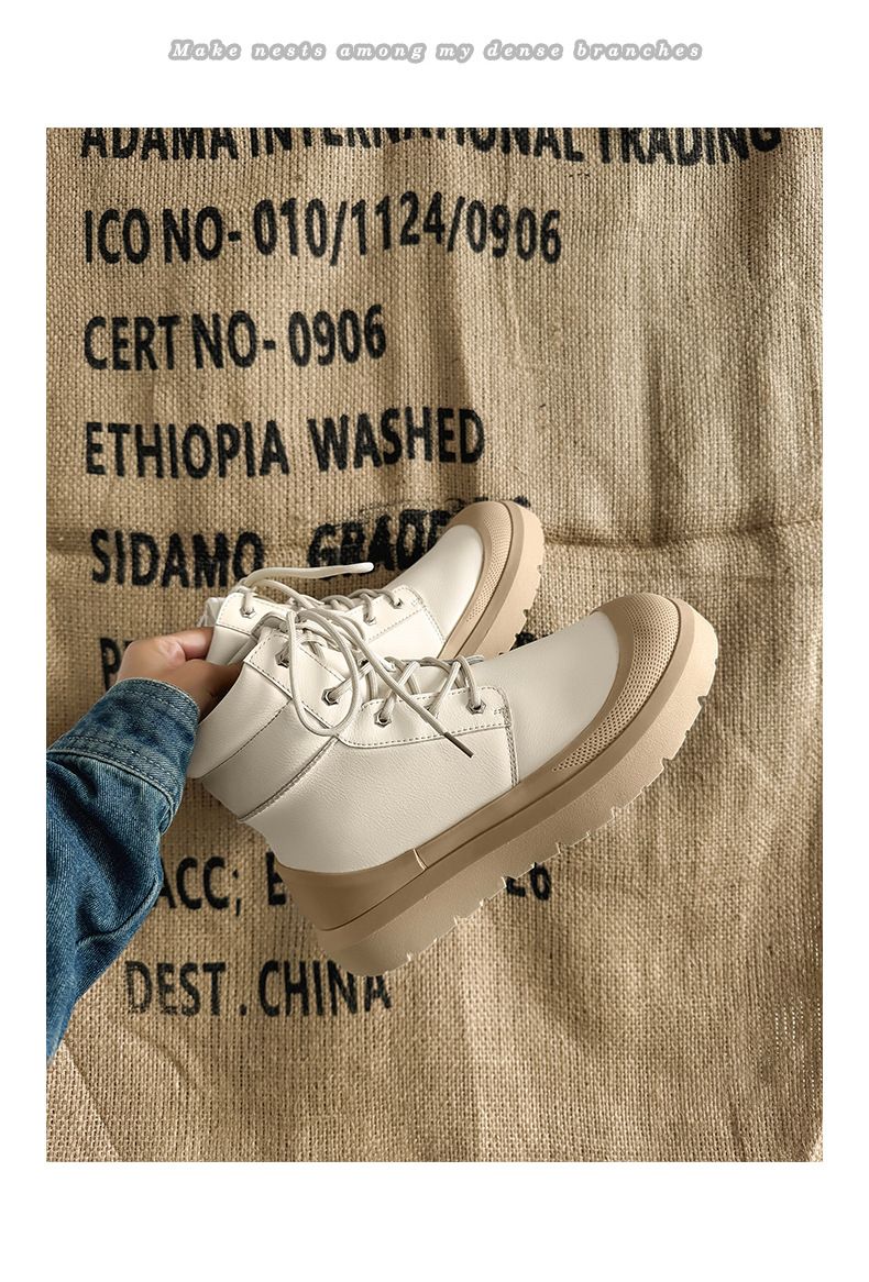 Unisex Winter Boots With Faux Fur Lining, Waterproof & Slip-Resistant, Comfortable Thick-Soled Casual Shoes For Men And Women_voghion.com