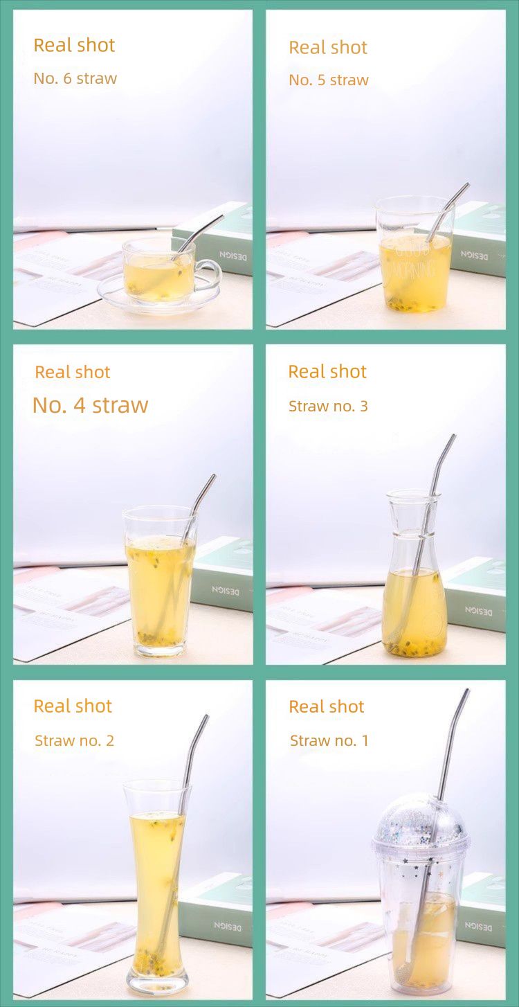 Xiongle 304 Stainless Steel Straw Stirring Extended Handle Office Home Cup Filter Residue Spoon_voghion.com