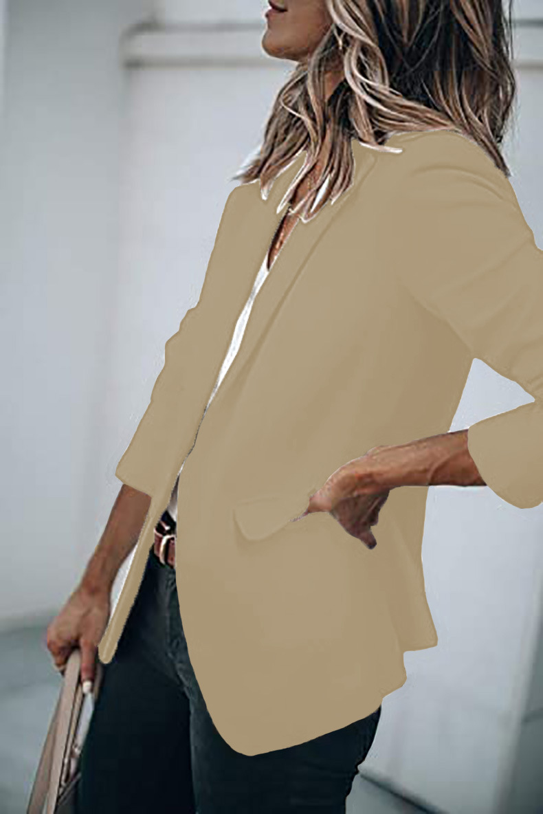 Giacca autunno nuovo temperamento da donna a maniche lunghe con colletto monopetto_voghion.com