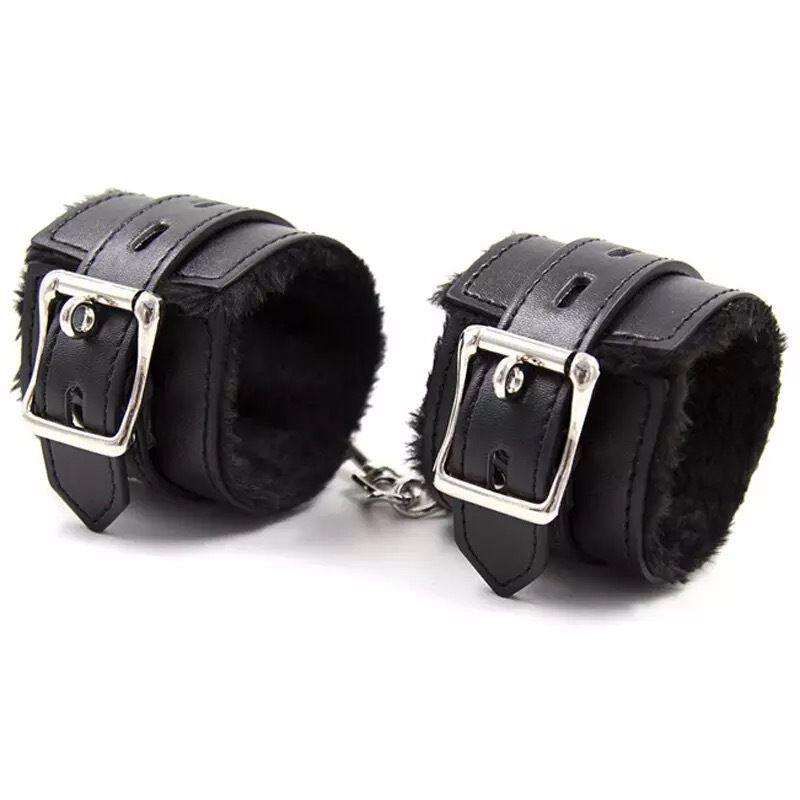 BDSM Hand Restraint Bondage Gear SM Slave Erotic Play Sex Ankle Handcuffs Long Flush Handcuff Detachable Chain Clasp_voghion.com