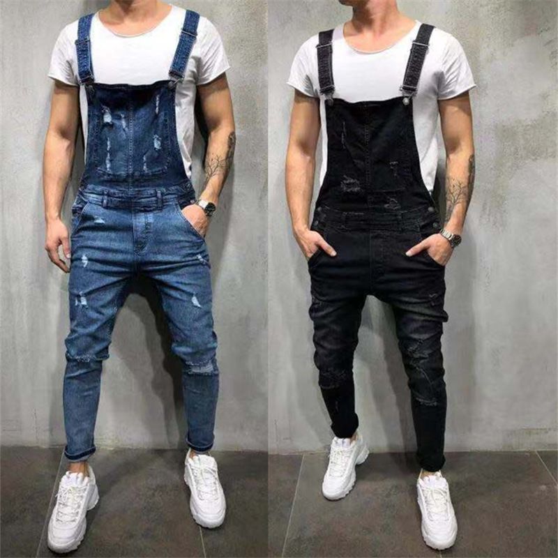Macacão jeans masculino de comércio exterior masculino_voghion.com