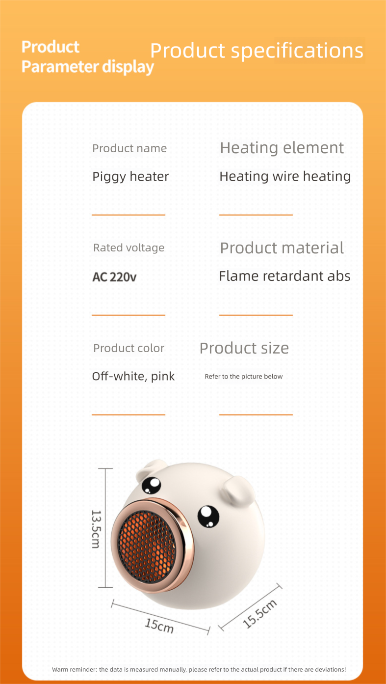 Desktop Heater For Home Dormitory, European American British Standard, Electric Heater, Energy-Saving_voghion.com