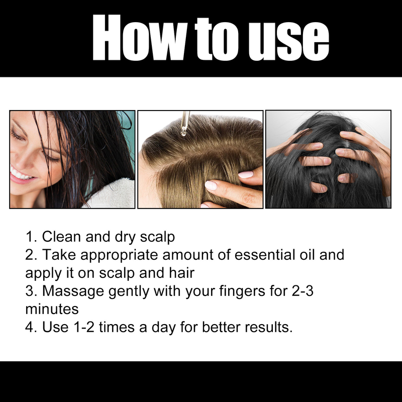 OUHOE Dense idrata le radici, ripara i capelli, ripara l'olio essenziale per la cura dei capelli danneggiati, secchi e furiosi_voghion.com