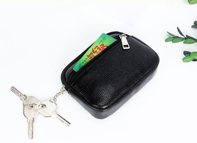 Spot 2022 Primavera Nova Bolsa de Cartão Pequena Estilo Europeu e Americano Carteira Curta Feminina Pupi Litchi Pattern Wallet_voghion.com