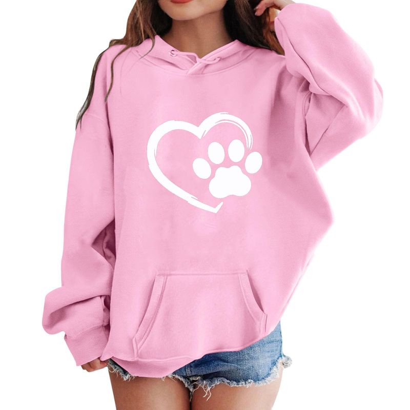 New Fleece-Lined Hooded Sweatshirt With Drawstring Pocket Print For Boys And Girls 02_voghion.com
