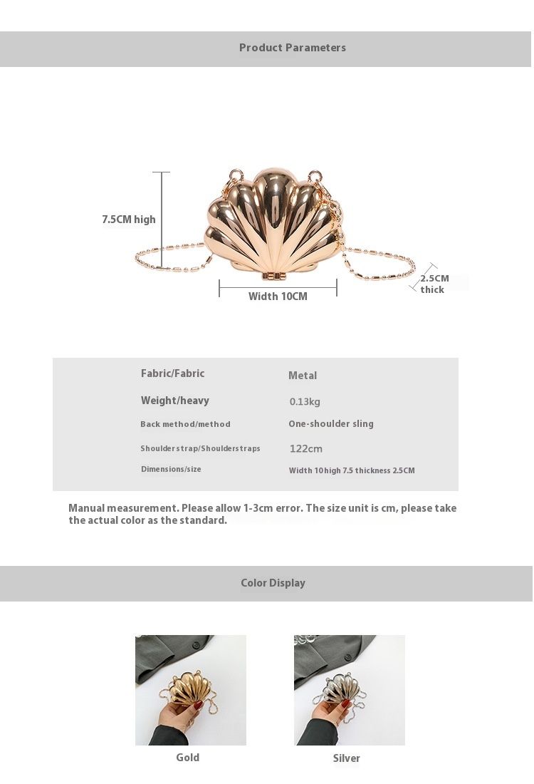 Korean version niche shell 2024 summer new chain mini cute shoulder versatile women's crossbody bag_voghion.com