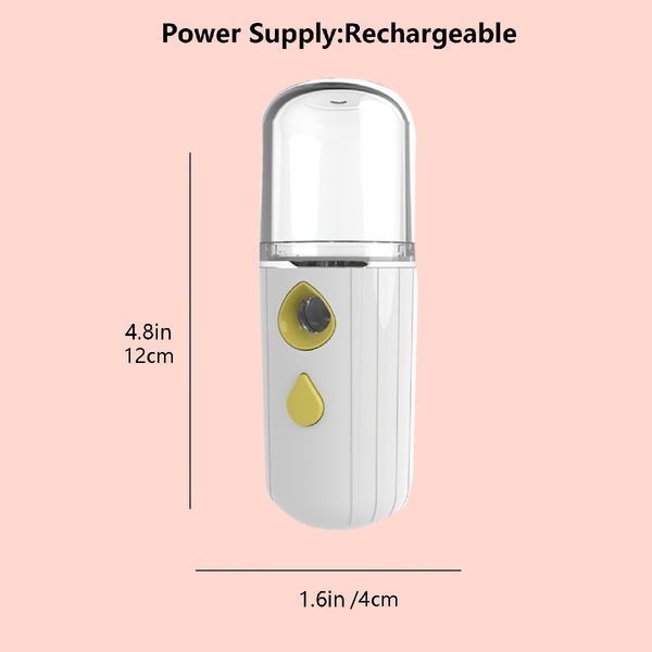 Gesichtsdampfer; Mini-Nano-Nebelsprüher, Gesichtsdampfer, Luftbefeuchter für das Büro, wiederaufladbarer USB-Gesichtsfeuchtigkeitsvernebler, Schönheits-Hautpflegetool_voghion.com