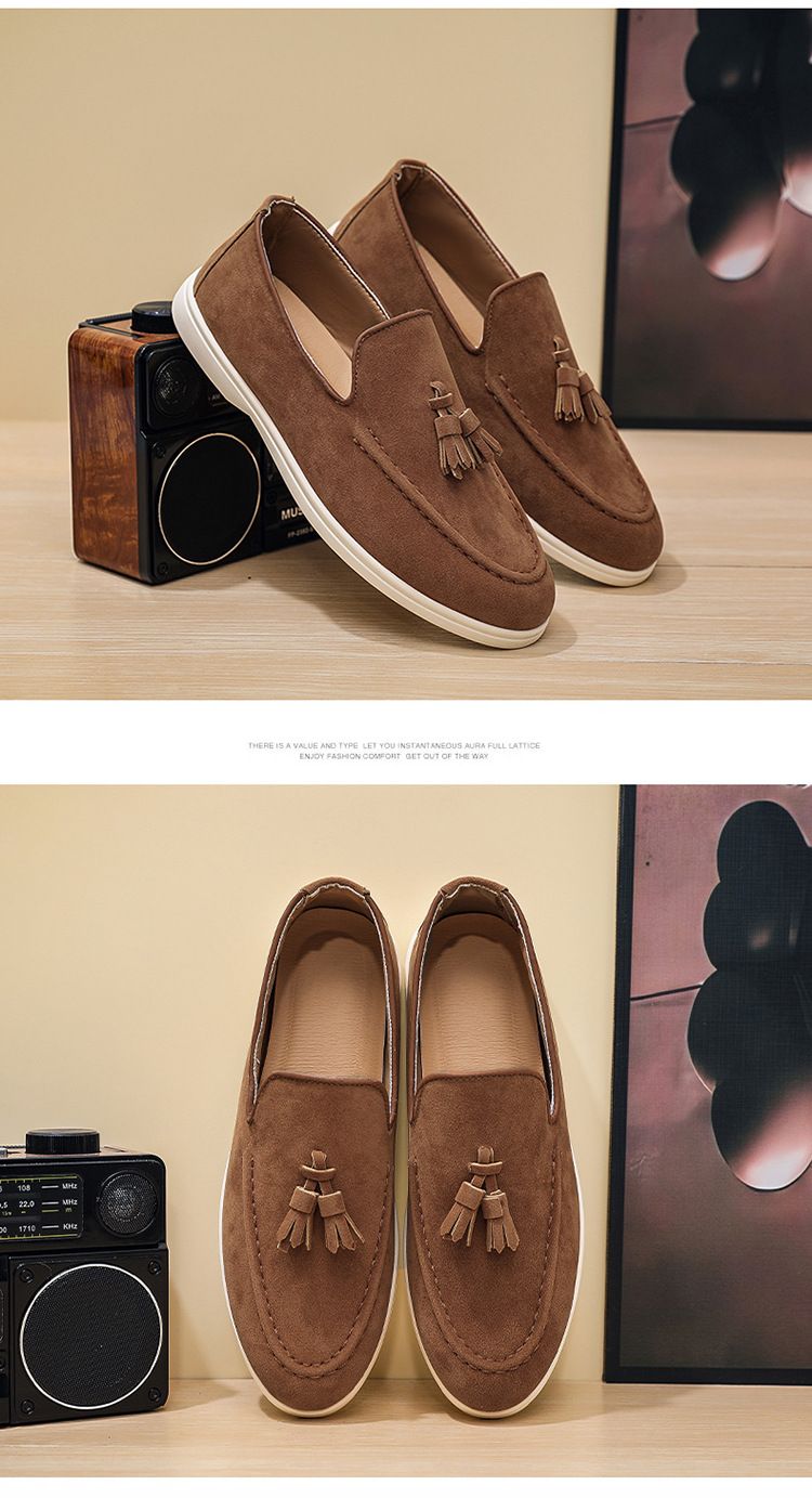 2025 New Casual Loafers For Men British Style Slip-On Moccasins Breathable Comfortable Versatile Soft Sole_voghion.com