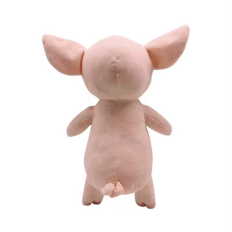Peluche morbido in cotone ultra PP di cristallo, giocattolo di fiabe per bambini a forma di maialino e topo rosa_voghion.com
