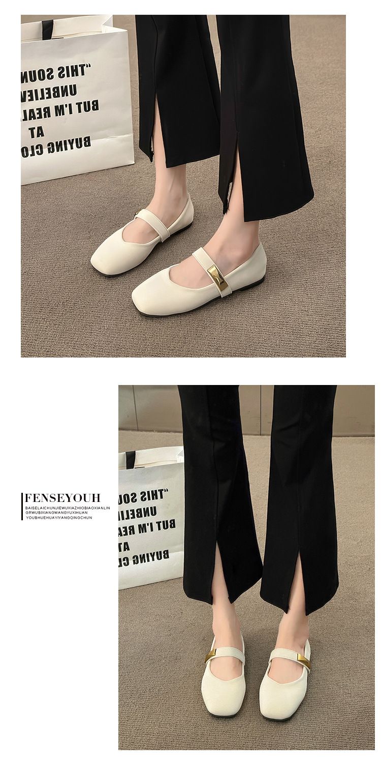 Xiaoxiang, scarpe Mary Jane francesi retrò primaverili e autunnali da donna, con gonna a testa piatta, scarpe singole leggere_voghion.com
