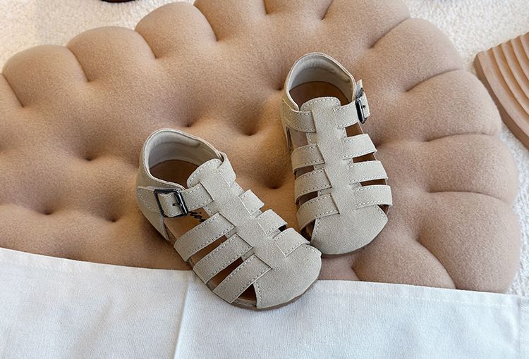 Sandali da spiaggia romani Birkenstoc per bambini, con suola morbida, stile coreano, estate 2025, nuovi, punta chiusa_voghion.com