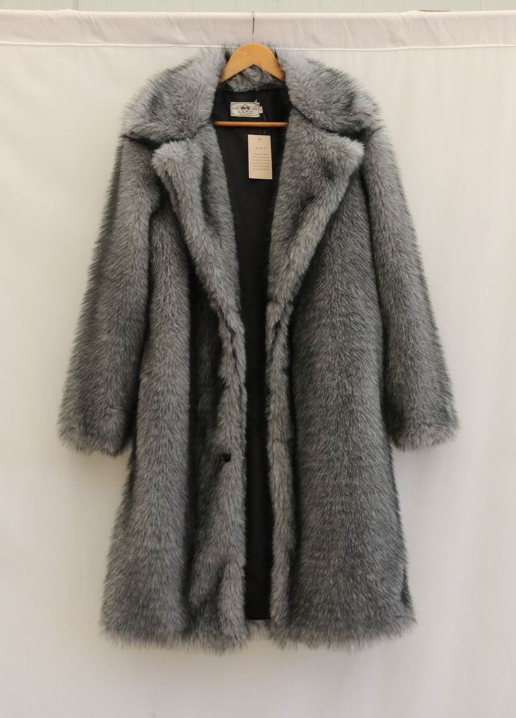Herrenbekleidung Herren Pelzmantel Neuer Stil Warmer, kältebeständiger Fuchspelzmantel Wintermode All Match Pelz Nerz Trenchcoat_voghion.com