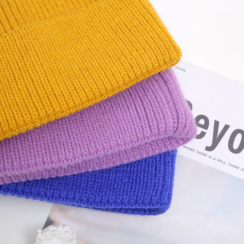 Cappello da uomo in stile coreano, caldo, in lana, per studenti, in tinta unita, invernale, da donna_voghion.com