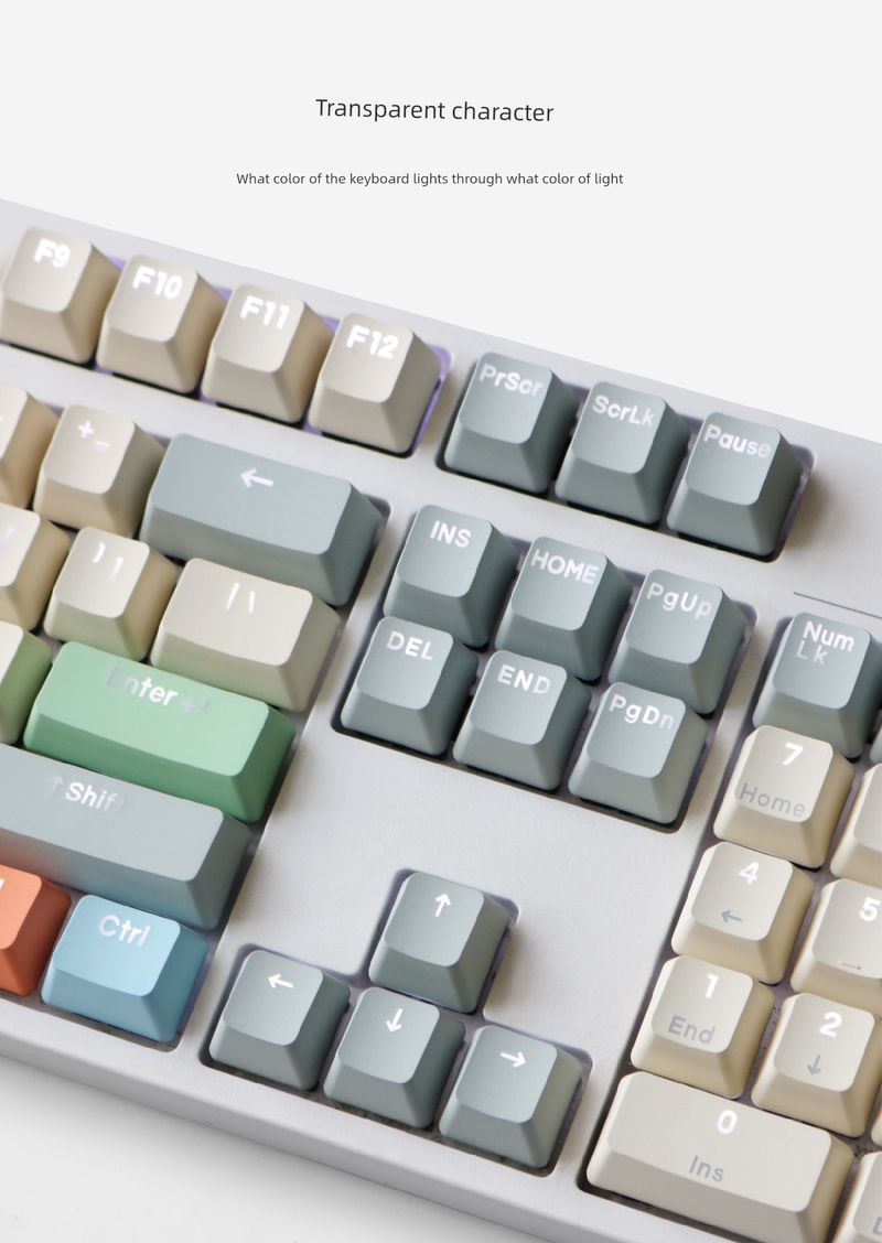 Platno PBT Bočno ugravirano Uobičajeno graviranje Prozirno OEM 68 980 75 87 Prilagođena Nical tipkovnica 8.0 kapa za tipke_voghion.com