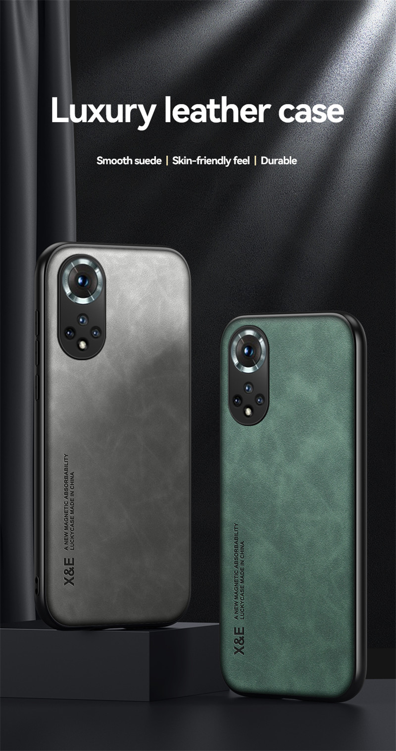 Custodia in pelle retrò di lusso per Huawei Honor 50 60 Pro 30 20 20i 10i 9X V40 X30 Mate 20 40 Magic 4 con cornice in silicone morbido_voghion.com