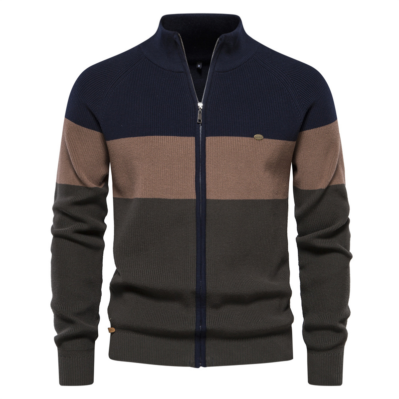 New Men's Knitted European Size Autumn And Winter Sweater Cardigan High-Quality Trendy Jacket For Men_voghion.com