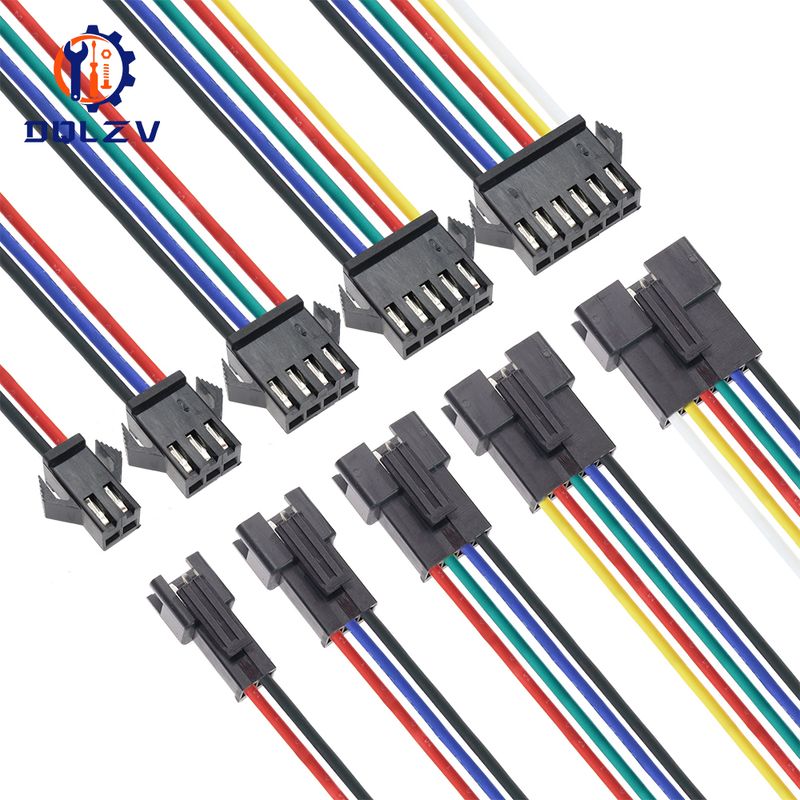 2,54 mm SM 2 3 4 5 6 pin / Cavi per cavi DC Connettore micro maschio femmina_voghion.com