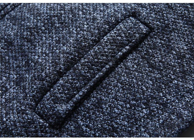 Modische Kapuzenjacke mit Fleecefutter für Herren – warmer Strickpullovermantel für Winter und Herbst, lässige Oberbekleidung mit schmaler Passform (6 Farben erhältlich)_voghion.com