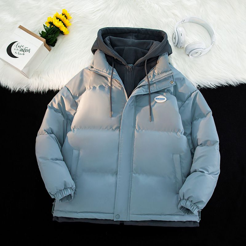 Zweiteilige Jacke für Herren, Winter, neuer, dicker, warmer Baumwollmantel mit Kapuze für Paare, lockere Passform, große Größe, trendige Marke_voghion.com