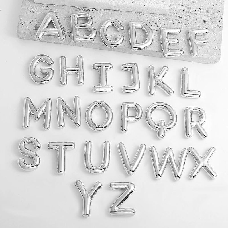 2025 Nei Ukomm Party Ballon Bubble Alphabet Buschtaf Anhänger Halskette fir Fraen Sier Faarf Edelstahl Initialen Numm Personnaliséiert_voghion.com