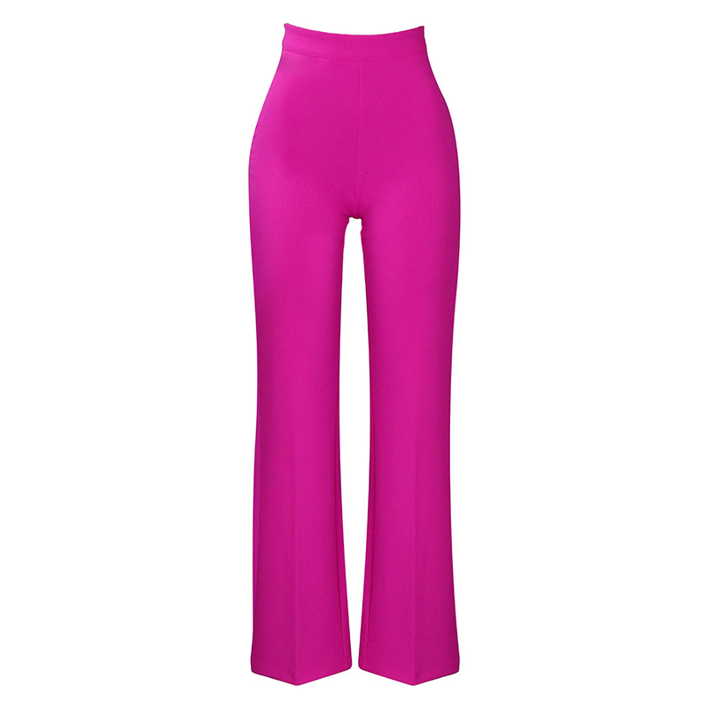 Women's fashion temperament Tongle casual large size wide leg pants_voghion.com