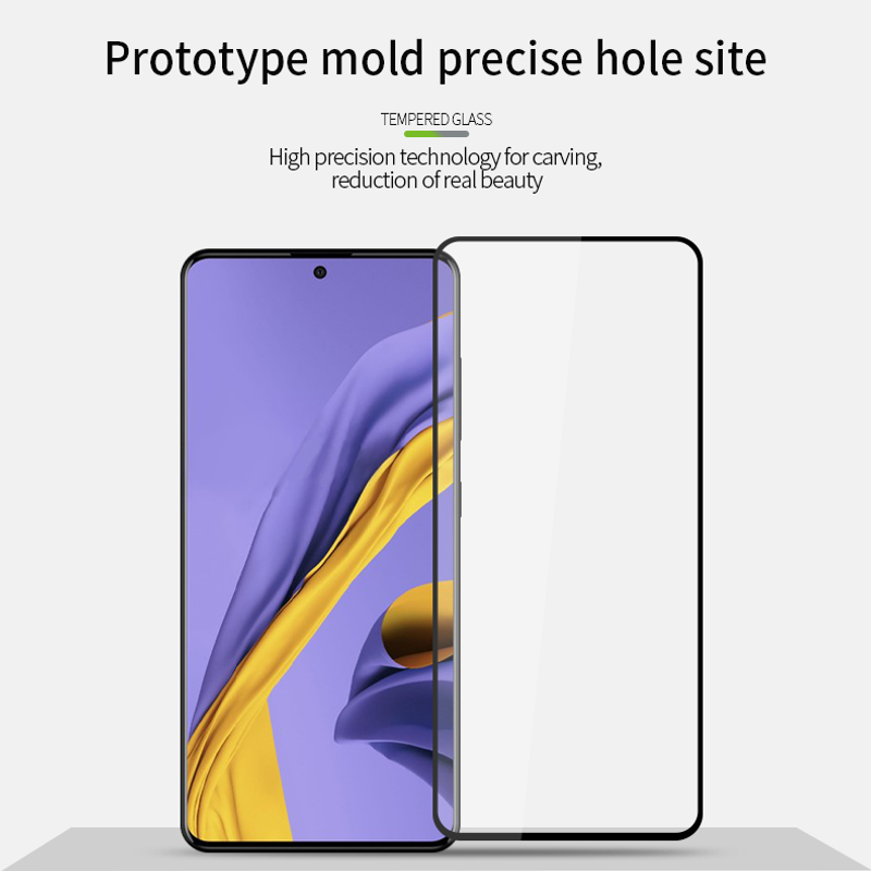 1 vnt Samsung Galaxy A51 stiklo ekrano apsauginė plėvelė Pilna klijuojama plėvelė Samsung Galaxy A51 grūdintas stiklas, skirtas Samsung Galaxy A51_voghion.com