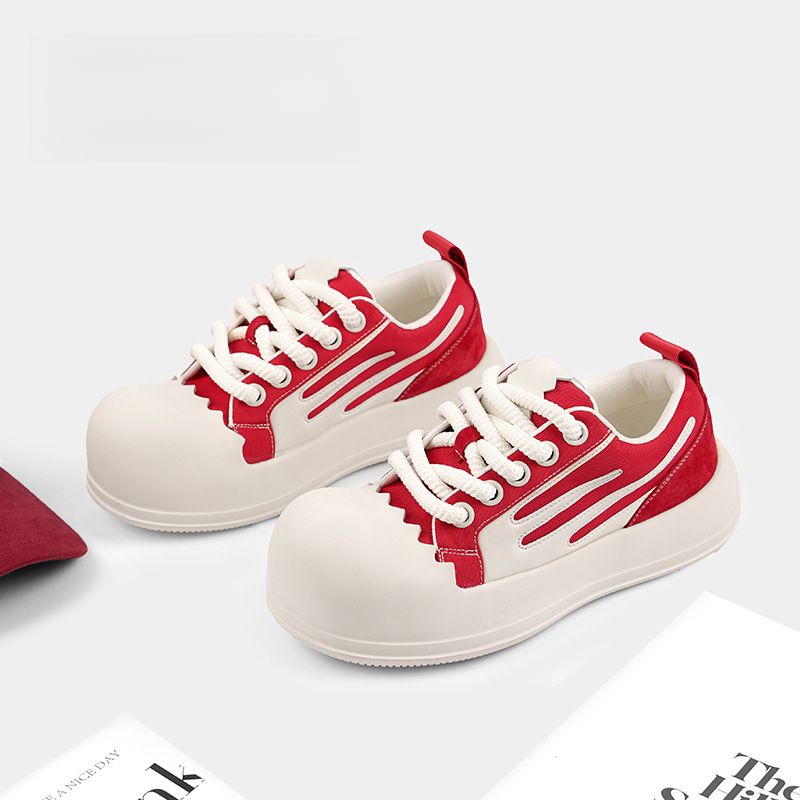 Thick Bottom Eggshell Canvas Shoes Men's,Women's,2025 Summer New Breathable_voghion.com