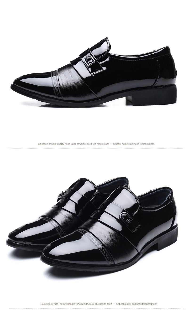 2025 Herbst Formeller Leder Atmungsaktiver Anzug Schwarz Spitz Business Glänzend Kleine Herrenschuhe_voghion.com