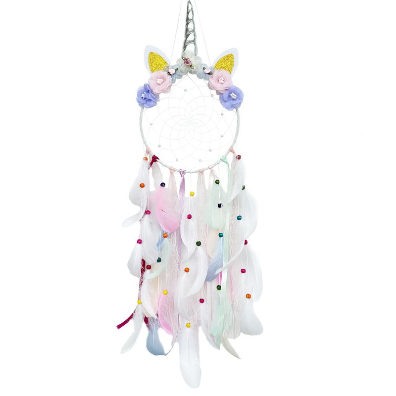 Unicorn Dream Catcher DIY Kit Handmade Cute Children's Room Decoration Export Hot Item_voghion.com