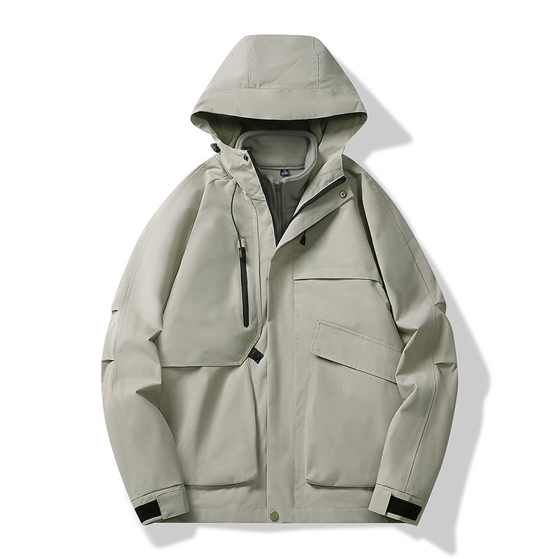 2024 Autumn Winter Workwear Windbreaker Couple Outdoor Hard Shell New Waterproof Windproof Jacket_voghion.com