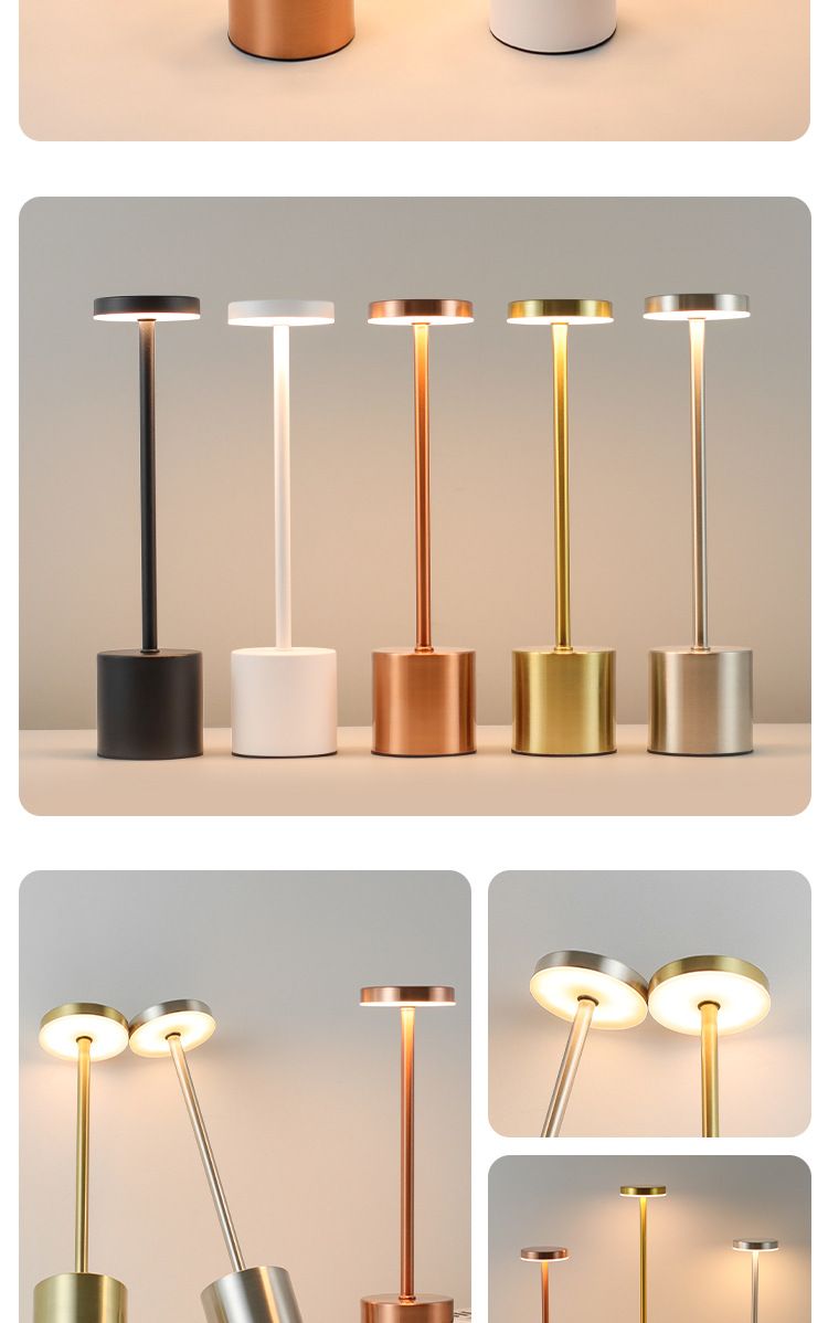 LED rechargeable I-shaped modern and simple USB touch bar desk lamp, atmosphere small night lamp_voghion.com